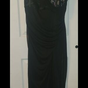 Onyx Nite Strapless Black Dress